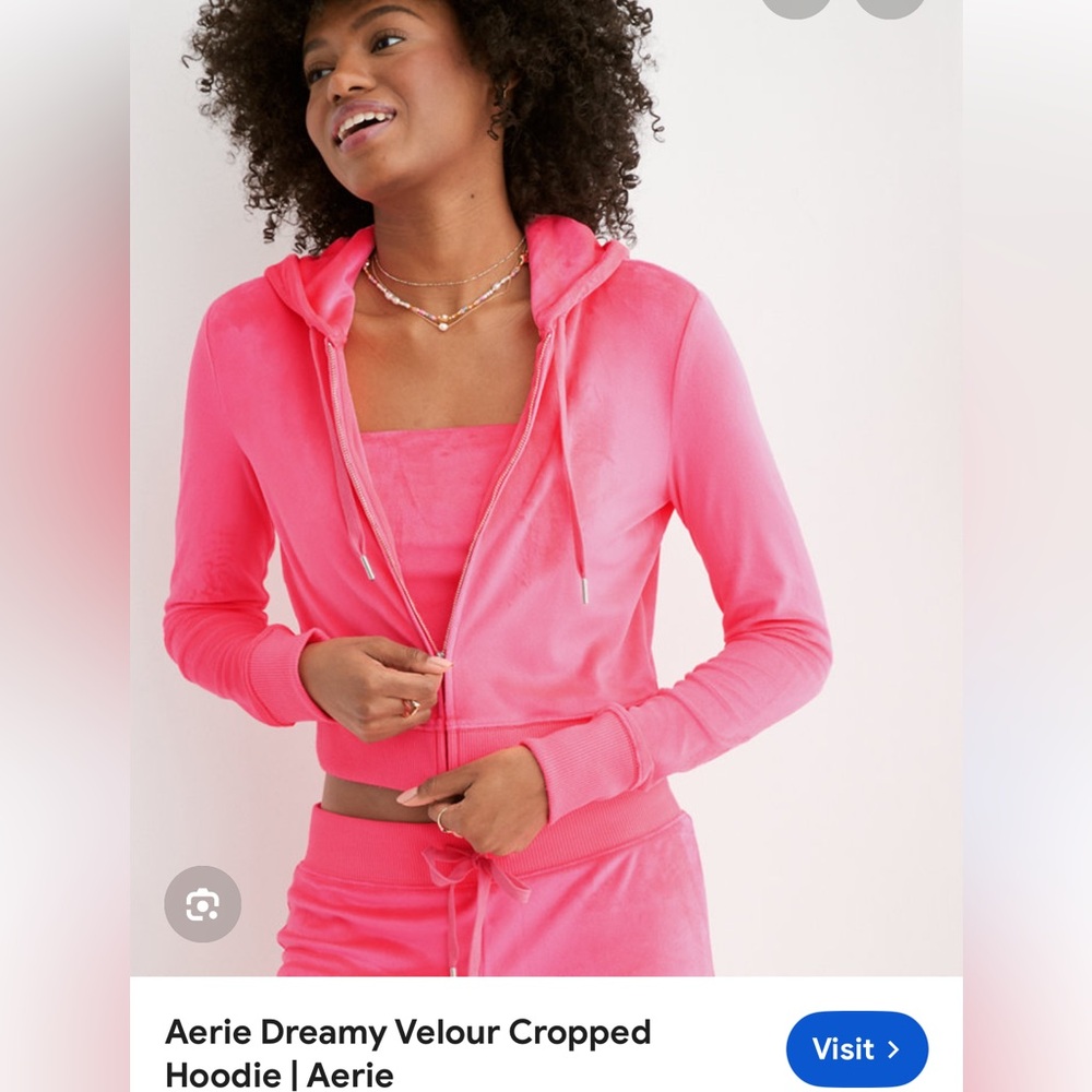 Aerie Light Purple zip up Hoodie  Set